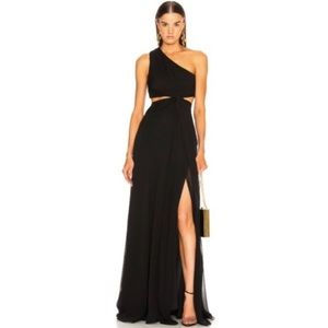 NWT $665 Cinq a sept Goldie Black maxi dress